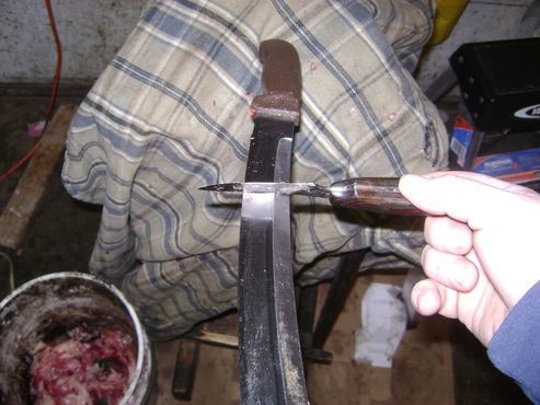 Makeshift Knife Sharpening Jig  Smoking Meat Forums - The Best Smoking  Meat Forum On Earth!