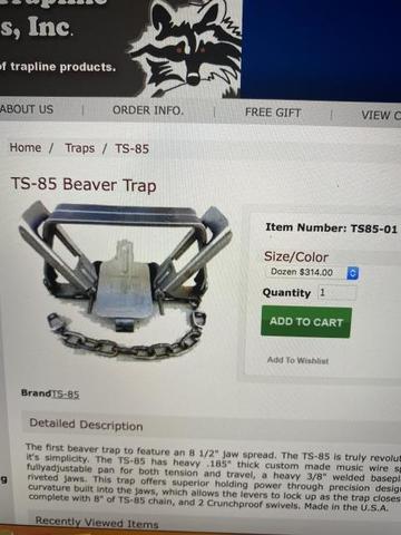 MN Trapline TS-85 Beaver Trap