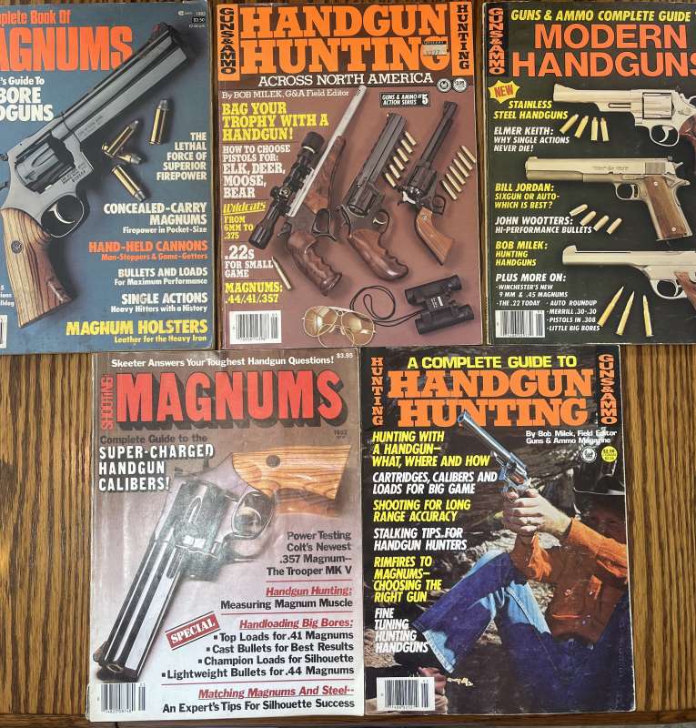 5 Handgun Hunting Guides Annuals - Trapperman Forums